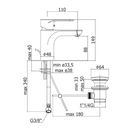 Paffoni Green miscelatore lavabo con scarico automatico cromo