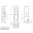 Piazzetta E928 C-H stufa a legna 11 kW