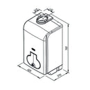 Caldaia istantanea a condensazione Combi-Tech R2K 28 RAIN Radiant da 28 kW da esterno