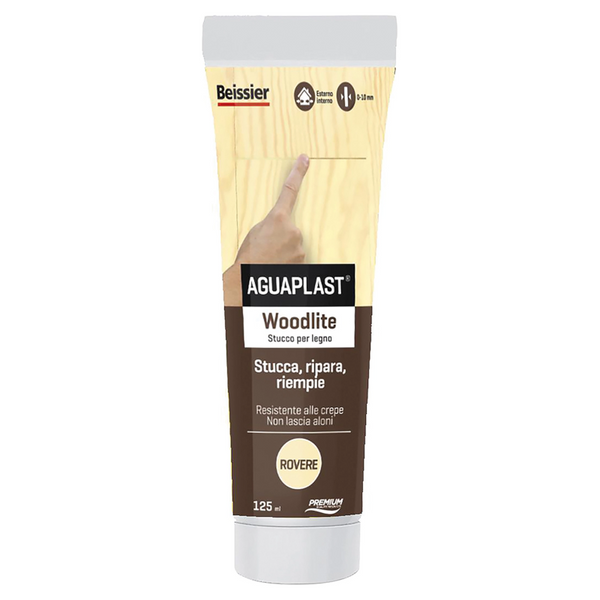 Stucco per legno WOODLITE rovere Aguaplast tubo 125 ml