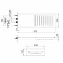 Bossini Manhattan soffione doccia 2 getti cromo