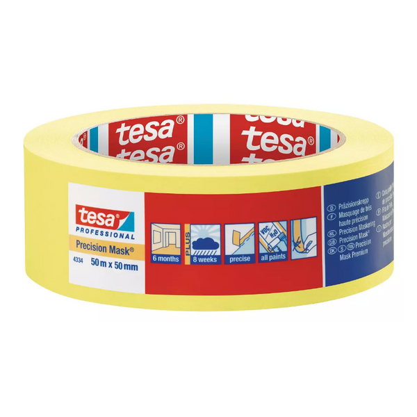 Nastro PRECISION MASK 04334 Tesa giallo 50 mm x 50 m