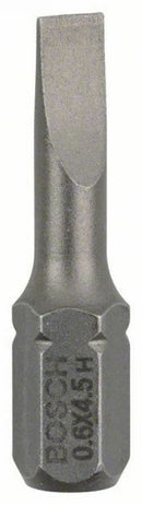 Bosch 3 bit di avvitamento extra duro S 0,6 x 4,5, 25 mm, codolo esagonale 1/4