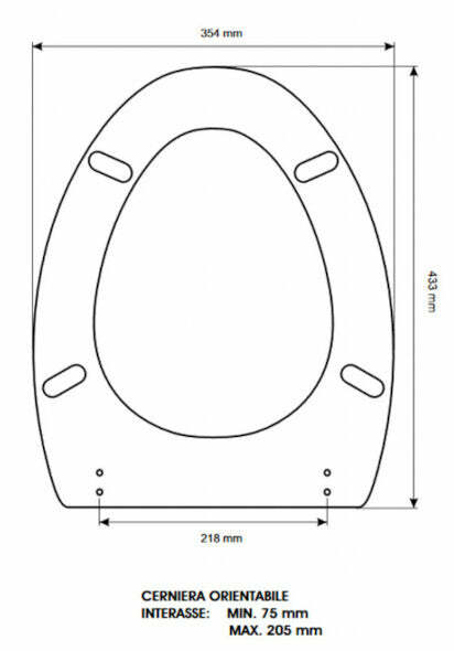 Colbam sedile compatibile con Cesame - Fenice - bianco