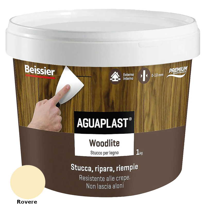 Stucco per legno WOODLITE rovere Aguaplast 1 kg