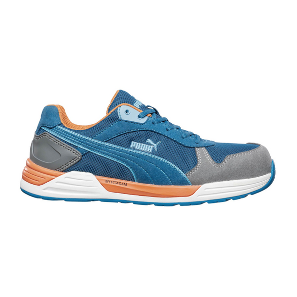 Scarpa antifortunistica Puma FRONTSIDE LOW S1P ESD HRO SRC blu/arancione