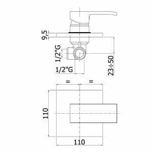 Paffoni Level miscelatore doccia incasso cromato