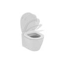 Ideal Standard Connect Space vaso sospeso con sedile slim a chiusura rallentata bianco lucido E121901