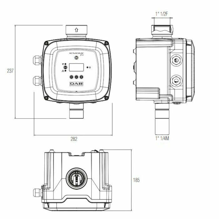 Dab Active Driver Plus T/T 5.5 inverter TRIFASE comando elettropompe 5.5 kW
