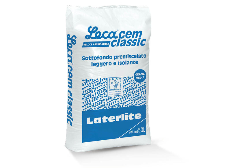 Lecacem Classic sottofondo alleggerito a grana media in sacco da LT.50