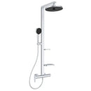 Colonna doccia Alu+ BD584SI Ideal Standard con doccetta e soffione argento opaco