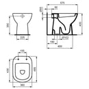 Ideal Standard i.life A vaso a terra scarico non universale T467201