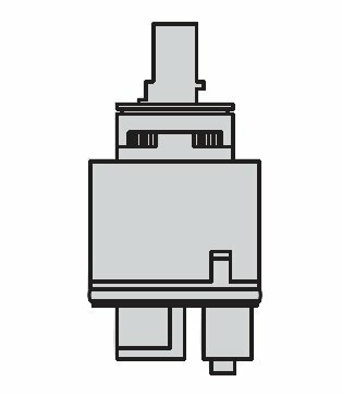 Paffoni cartuccia ZA91103R per serie Elle-Effe, Level, Birillo, Light, Candy, Sly, Red