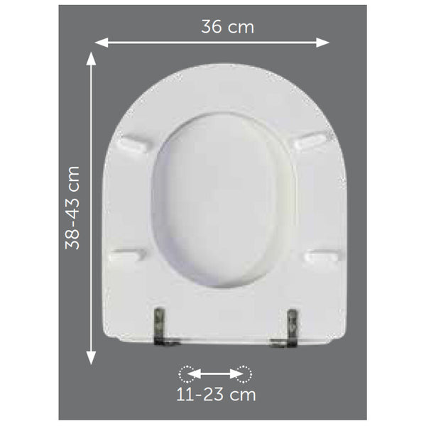 Sedile compatibile Esedra Vecchio Ideal Standard bianco europeo