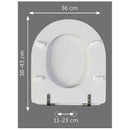 Sedile compatibile Esedra Vecchio Ideal Standard bianco europeo
