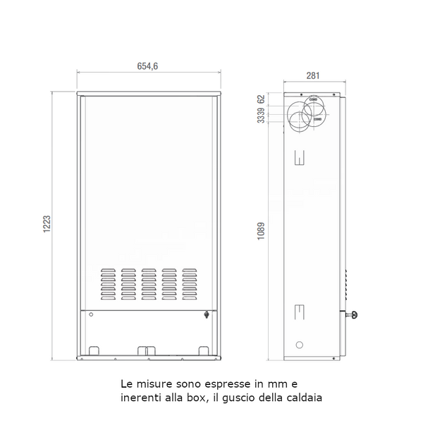 Box da incasso 1103289 Beretta per caldaie METEO GREEN