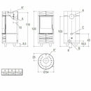 Piazzetta ROUND stufa a legna 7,9 kW