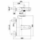 Paffoni Candy miscelatore vasca/doccia con deviatore cromo