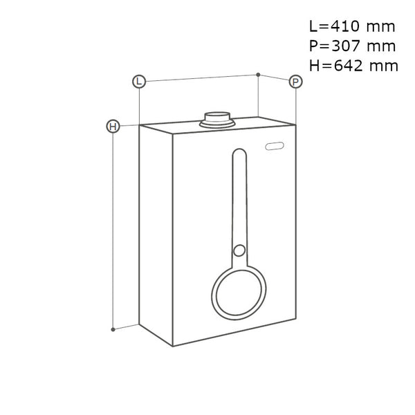 Caldaia istantanea a condensazione One-Tech R1CR 28 Radiant da 28 kW