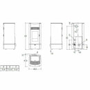 Superior Milly stufa a pellet canalizzabile 8 KW