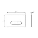 Placca di comando Oleas M1 R0115JG Ideal Standard doppio scarico per ProSys cromo spazzolato