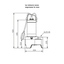 Wilo REXA MINI3-V04.13/M08-523/A-5M pompa sommergibile 0,75 kW 1 1/2"