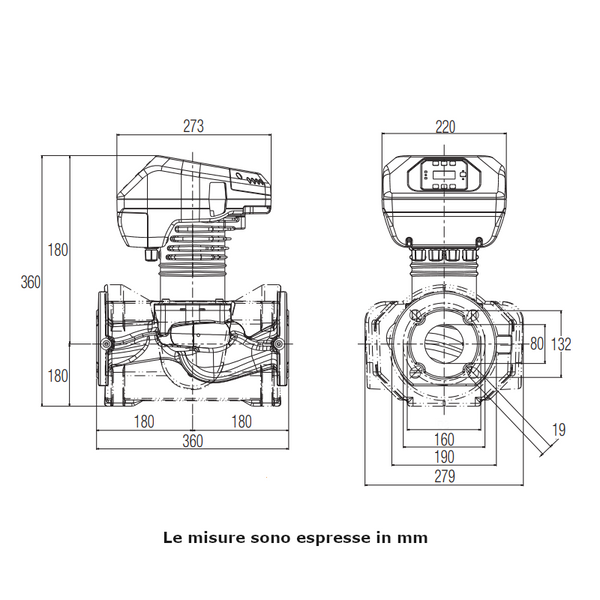 Dab Evoplus B 100/360.80 M circolatore elettronico singolo 1005 W