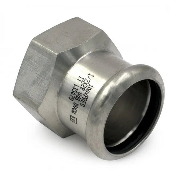 Manicotto filettato femmina - a pressare inox 190