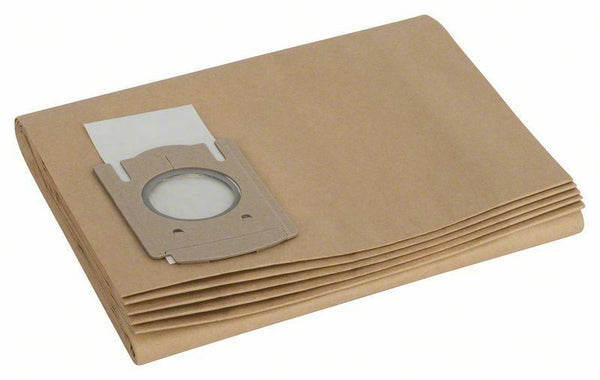 Bosch sacchetto di carta per GAS 12-50 RF Professional e PAS 12-50 F, 5 pezzi
