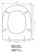 Colbam 141179 sedile compatibile Ceramica Dolomite Alpina-Quadrarco