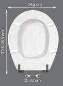 Sedile compatibile Pozzi Ginori Colibri' bianco