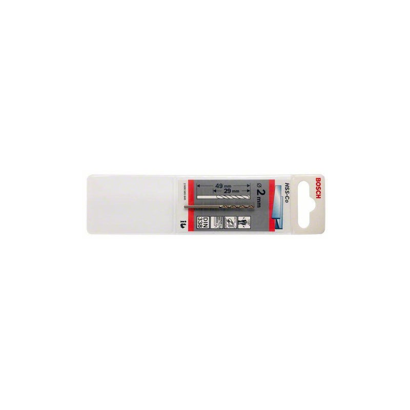 Bosch punta per metallo HSS-Co, DIN 338 2 x 29 x 49 mm