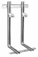 Ceramica Dolomite staffe di fissaggio a L J117867 con bulloni per vaso e bidet sospesi