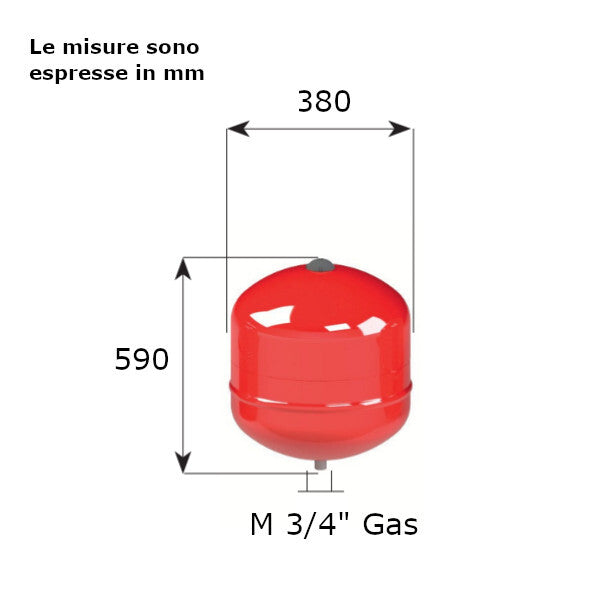 Cimm vaso espansione ERE CE da 50 Litri