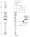 Frattini Gaia miscelatore per bidet cromato