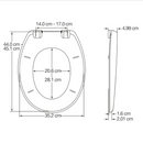 Bemis Carrara & Matta Buxton sedile universale - termoplastica bianco