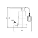 Pompa sommergibile Initial DRAIN 10-7 Wilo sollevamento acque reflue 0,37 kW