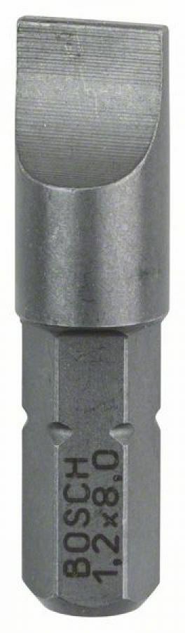 Bosch 3 bit di avvitamento extra duro S 1,2 x 8,0, 25 mm, codolo esagonale 1/4