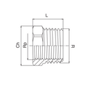 Riduzione filettata maschio femmina in ottone OT5515