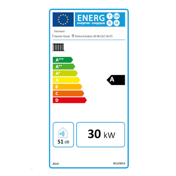 Hermann Thema Condens 30 SB-CS/1 caldaia a condensazione solo riscaldamento da 30 kW