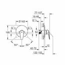 Grohe Bauedge miscelatore doccia monocomando cromo