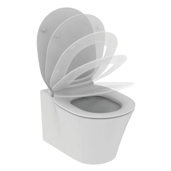Vaso sospeso Ideal Standard filo parete Connect Air E234401 con sedile slim