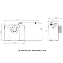 Trituratore Sanitrit Up STSUP SFA per il collegamento di un wc