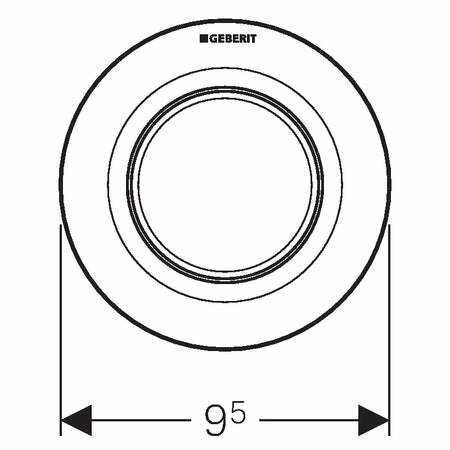 Geberit comando tipo 01 da incasso per cassette wc