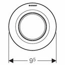 Geberit comando tipo 01 da incasso per cassette wc