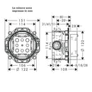 Corpo incasso iBox universal Hansgrohe 01800180