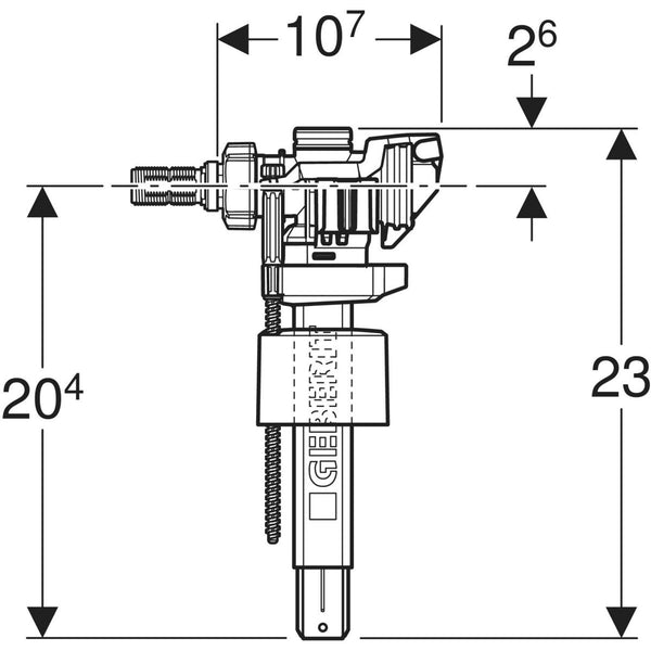 Geberit 240.783.00.5 rubinetto a galleggiante tipo 383