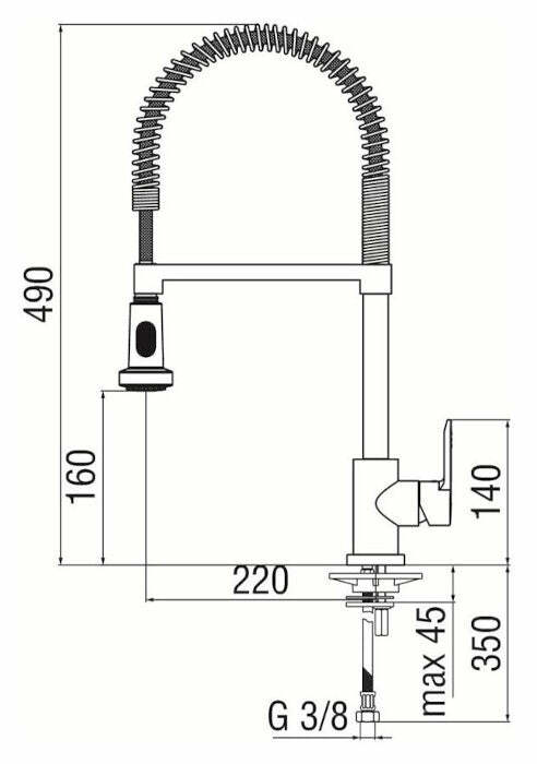 Nobili New Road miscelatore lavello cromato