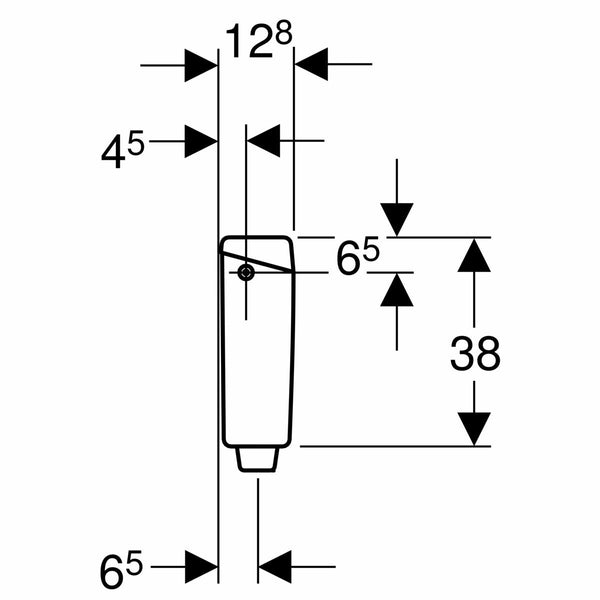Geberit cassetta risciacquo esterna wc AP123