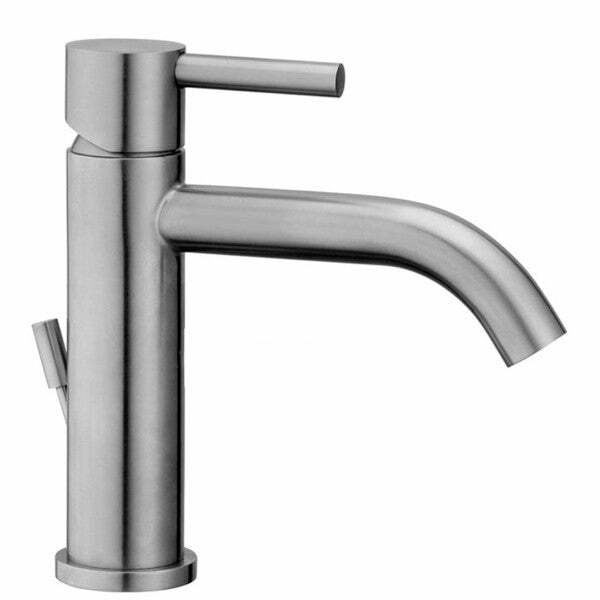 Paffoni Steel miscelatore lavabo con scarico 1"1/4 acciaio